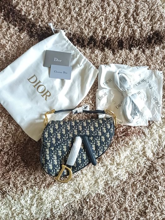 Geanta Dior Canvas Saddle