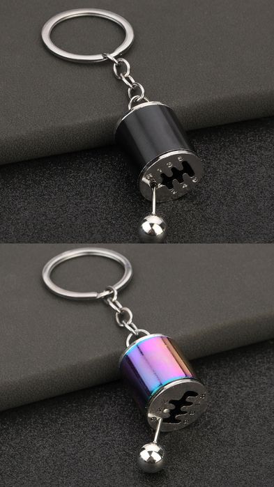 Breloc schimbător viteze FUNCȚIONAL. Cromat, indestructibil