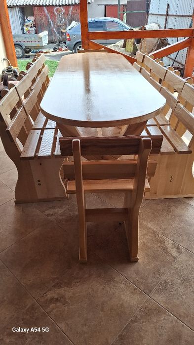 Masa lemn masiv  frasin  și tei 3000/90