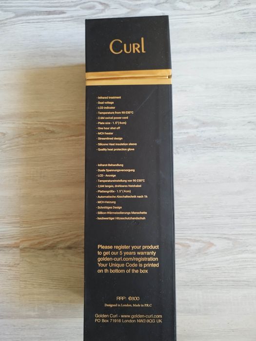 Нова GOLDEN CURL IROSSI 2 преса за коса