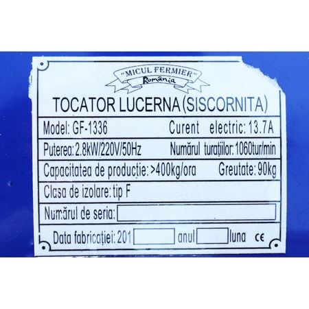 Tocator De Lucerna (Siscornita) tulpini de grau proumb 2.8 Kw,Garantie