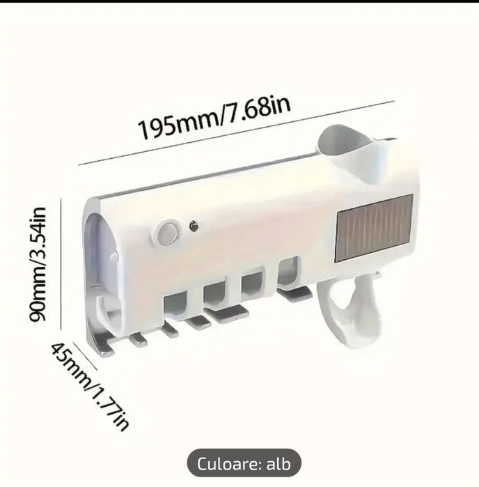 Dozator Pasta De Dinti, cu sterilizator UV