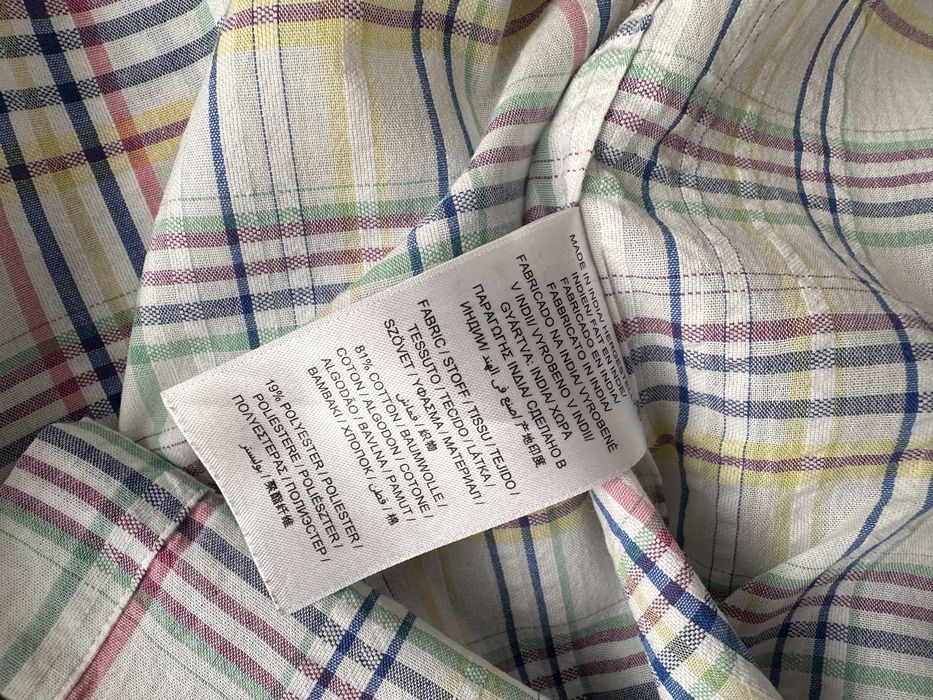 Camasa Gant cu Maneca Scurta Carouri Barbati | Marime XL