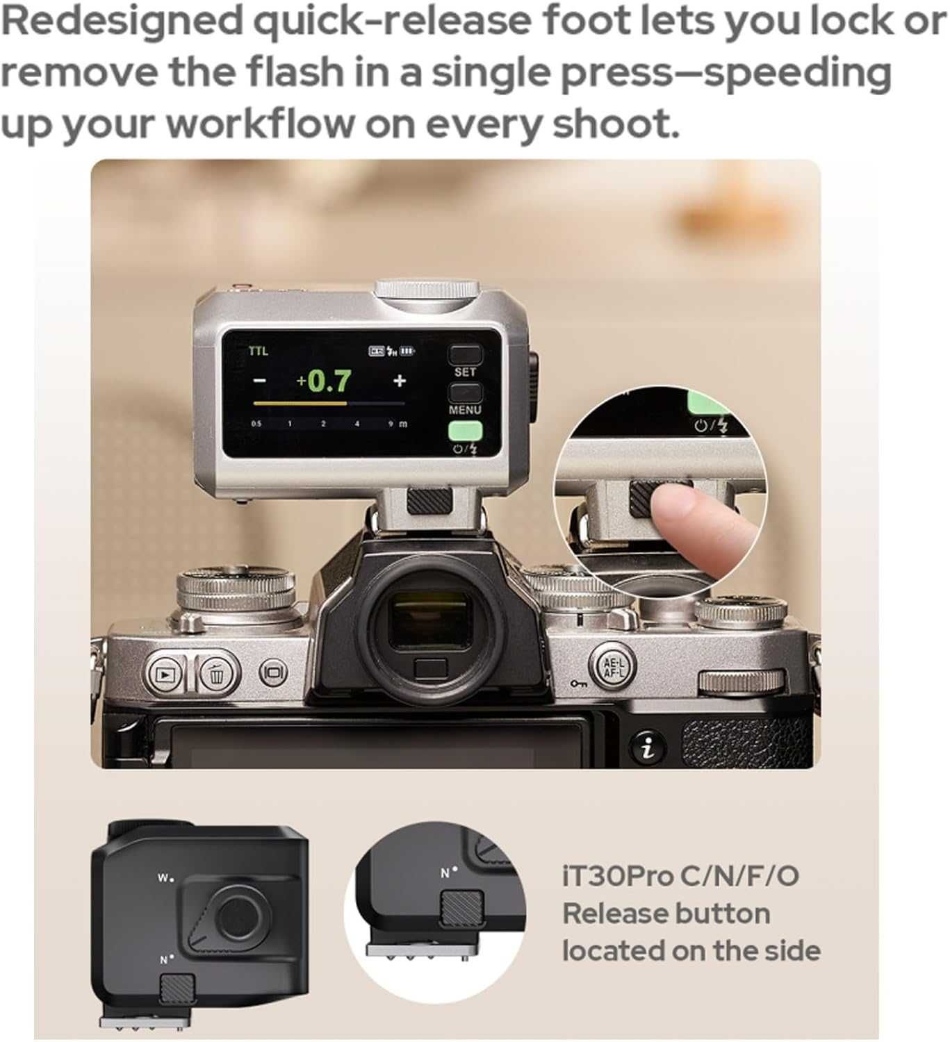 Godox iT30Pro F iT30Pro-F TTL светкавица за фотоапарат Fujifilm