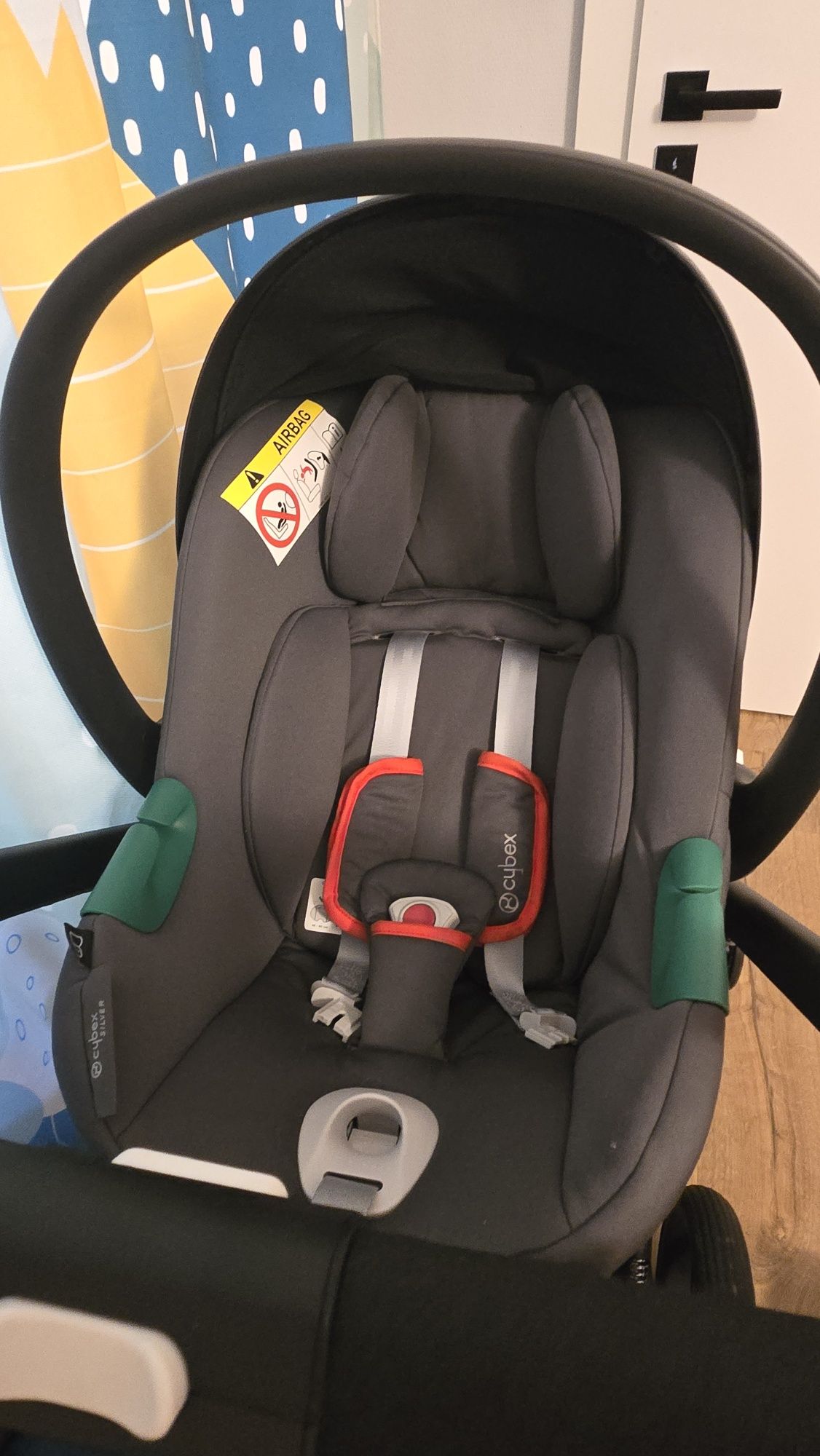 Cybex balios s lux 3в1 с isofix база за кола, адаптори за количка и но