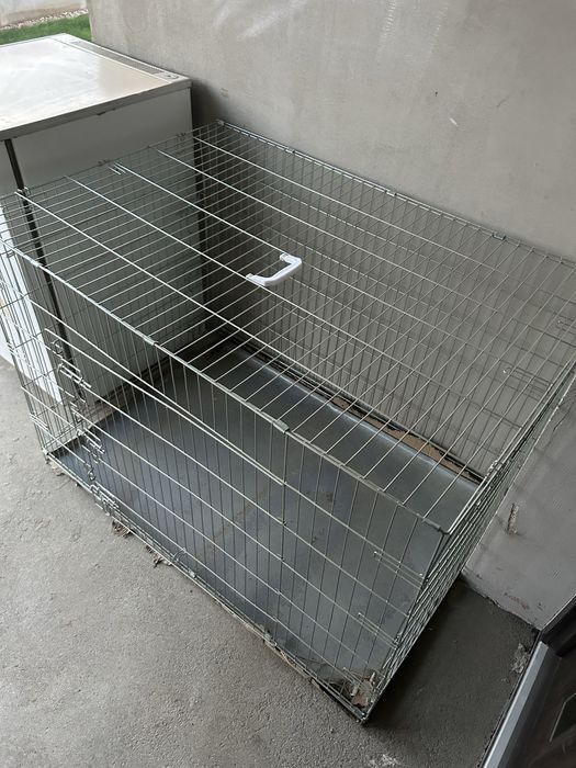 Cusca pliabila nefolosita noua, tarc rezistent metalic pentru animale