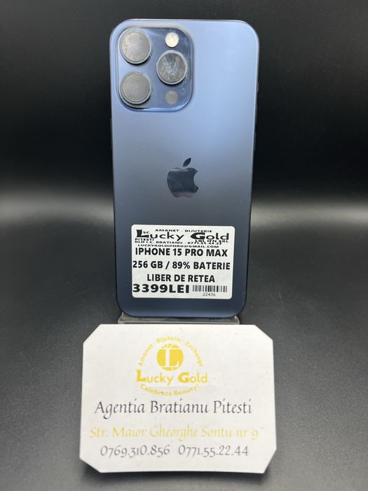 Iphone 15Pro Max 256GB 89% Baterie Liber de retea cod produs 22436