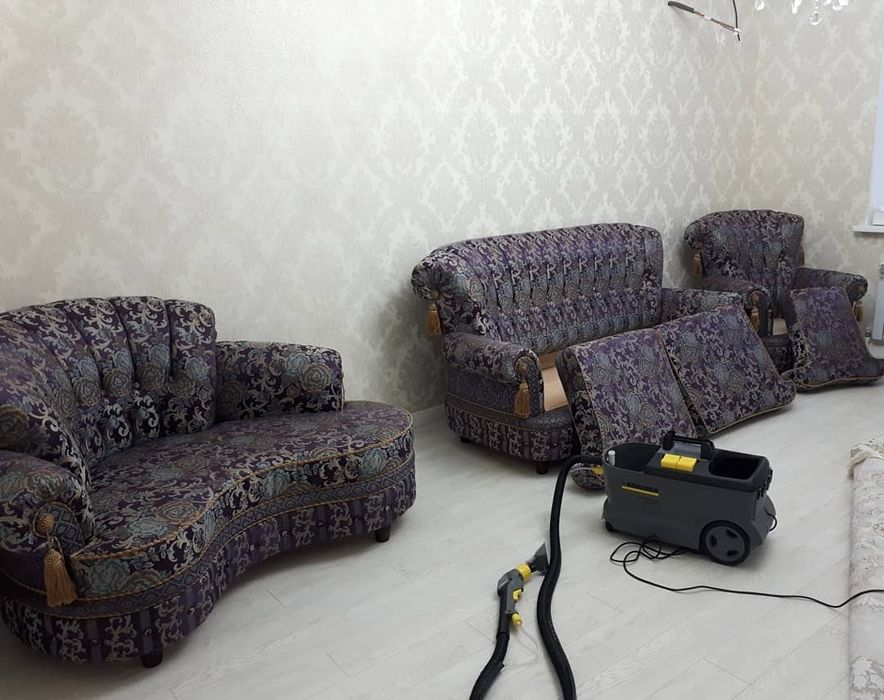 Химчистка мягкой мебели и ковров,химчистка парогенератором,сухой туман
