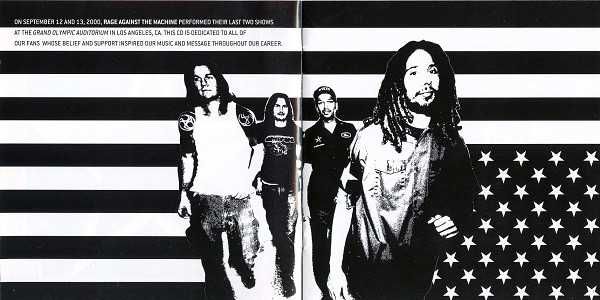 CD Rage Against The Machine - Live The Grand Olympic Auditorium 2000
