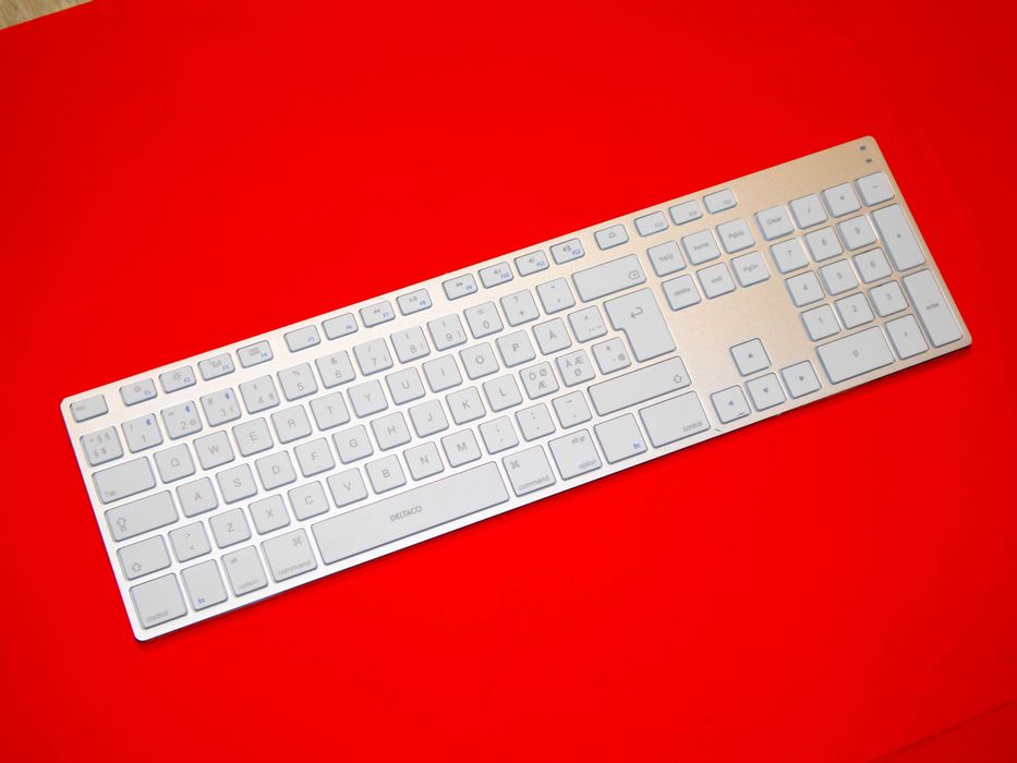 DELTACO TB-402 Bluetooth алуминиева клавиатура Mac iOS Nordic layout