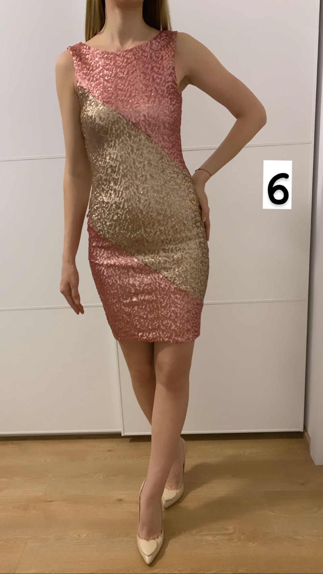 Rochie eleganta cu paiete