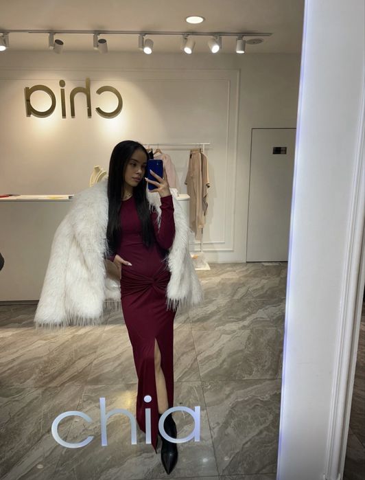 Эко шубка белая