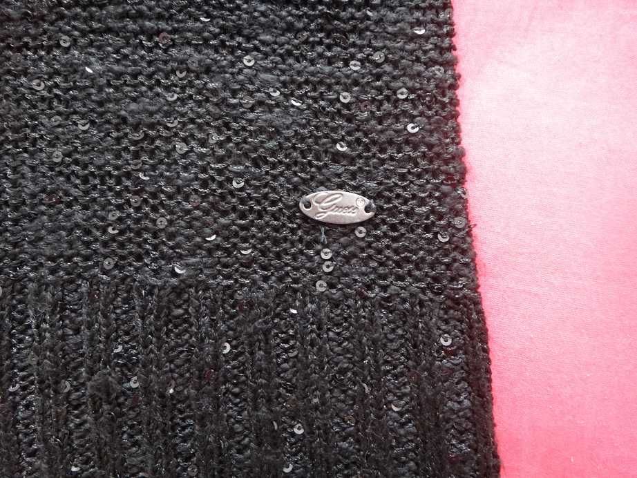 Guess Нова черна плетена блуза 100% оригинална