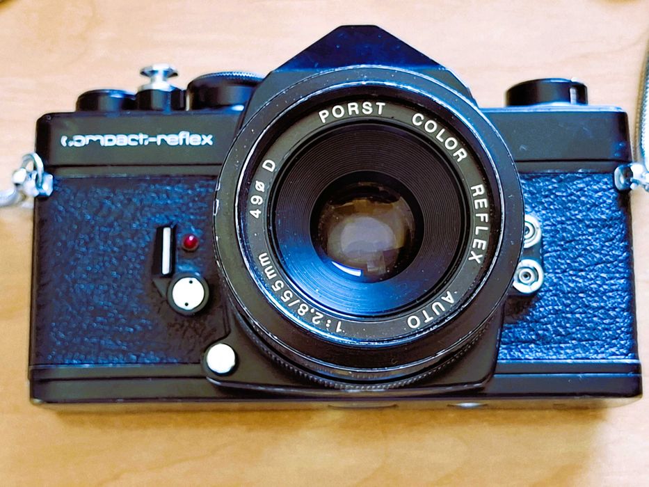 Camera foto vintage de colectie Porst Compact-Reflex + 55mm f2.8 Prime