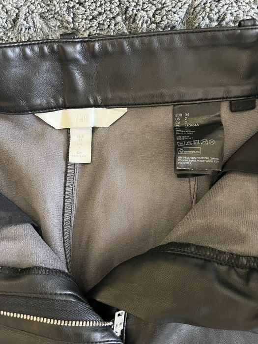 Кожен панталон H&M