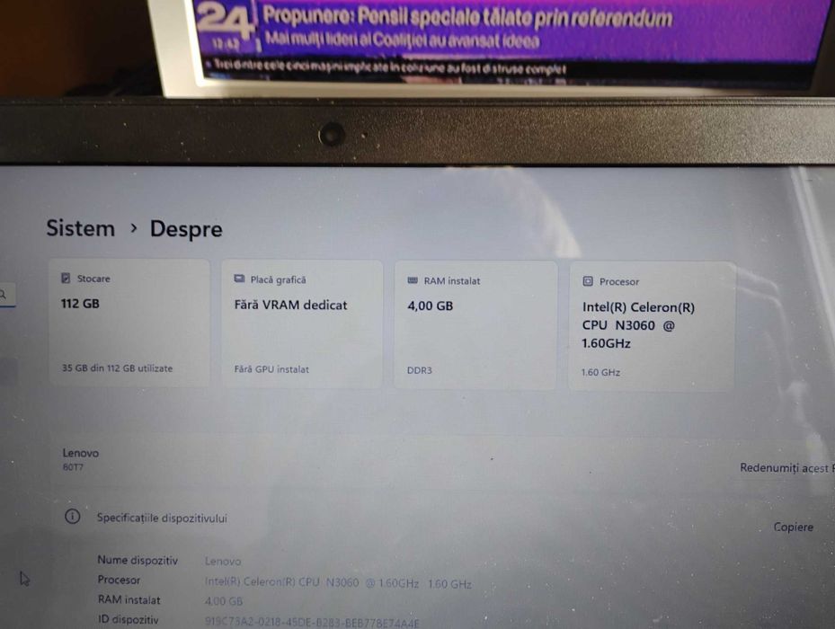 Laptop Lenovo 110-15 ibr