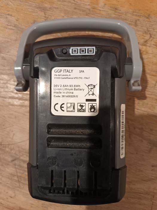 Acumulator 36V, 2,6 Ah GGP ,pentru mașină electrică de tuns iarba