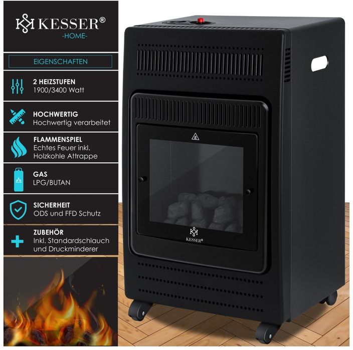 Газова печка за отопление Lesser 3,4 KW