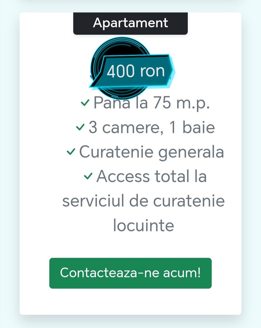 Servicii de curățenie /femeie de servici