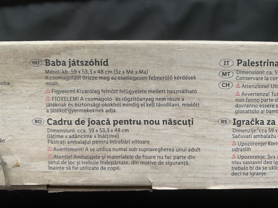 Cadru de joacă pentru bebelusi