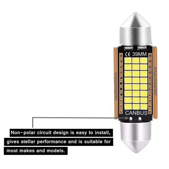 Led canbus крушки 2 броя 2016 21smd ultrabright festoon c5w c10w ...