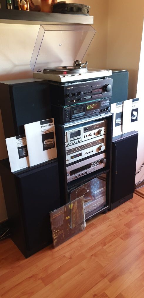 Pick-up Technics,rack(suport) Technics,amplificator pionner A66-X