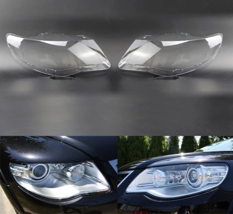 VW Touareg капак фар стъкло капаци фарове крушки панел Тоуарег