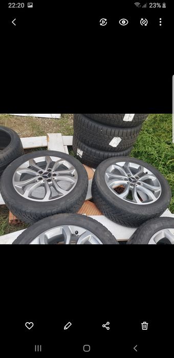 Jante mercedes originale 17 inch cu anvelope iarna
