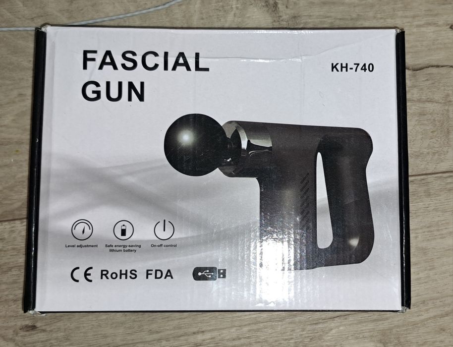 Пистолет-Массажер Ручной С Разными Насадками Массаж Вибрация