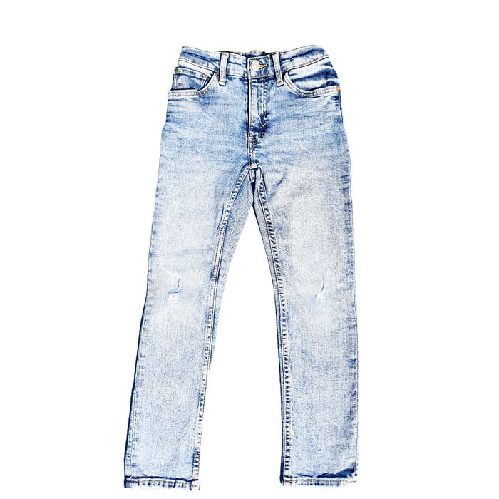 Blugi H&M 6-7 ani, 116-122, fete, bumbac, elastici