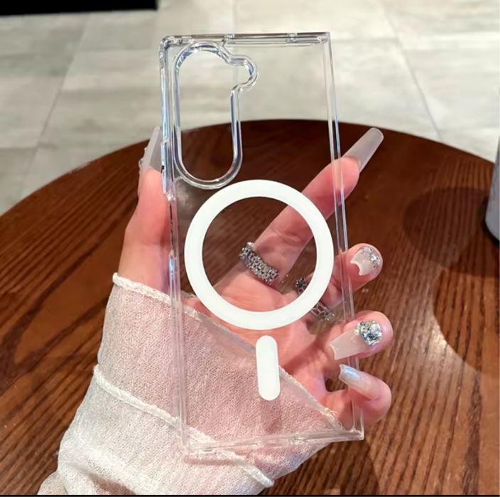 Samsung Z FLIP 5 Z FLIP 6 Z FOLD 5 6 7 Husa Magsafe Type Clear Slim