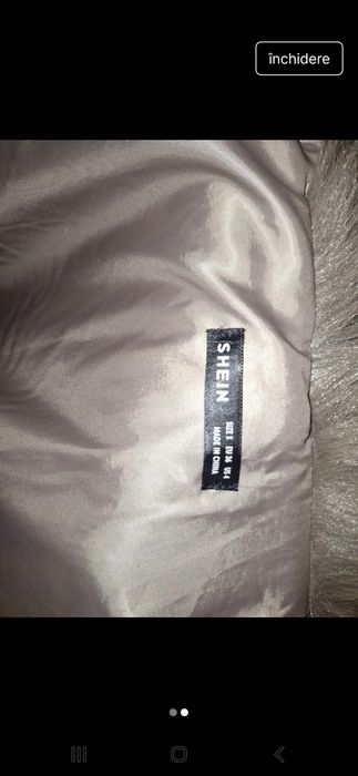 Haina din blană artificiala