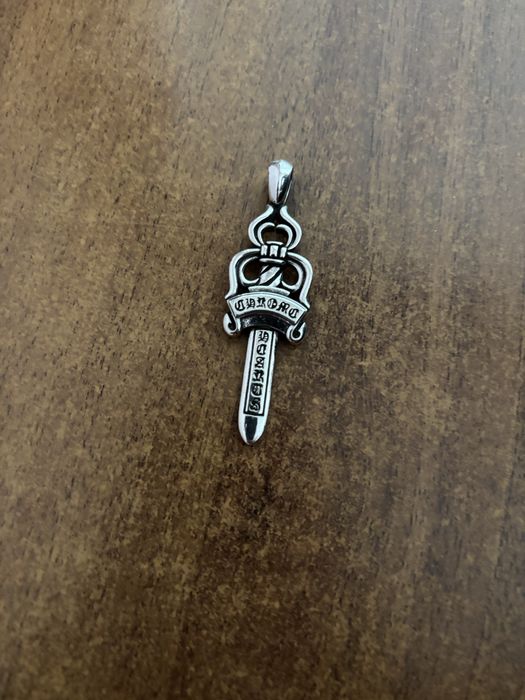 Chrome hearts cross and dagger pendant