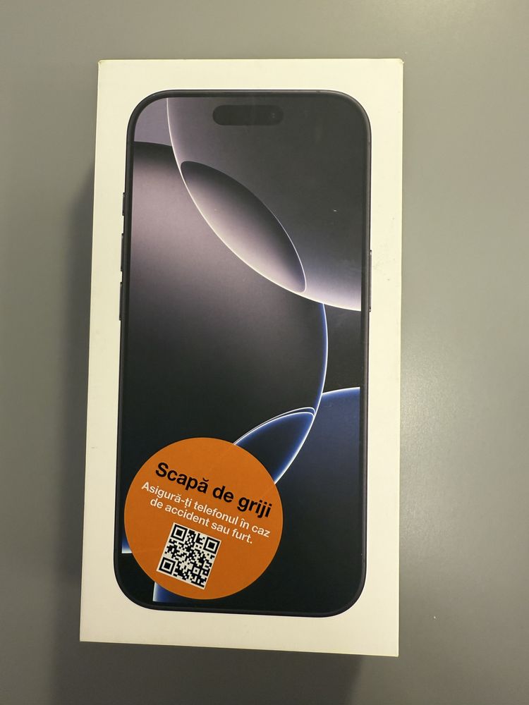 Telefon mobil Apple iPhone 16 Pro, 128GB, 5G, Black Titanium