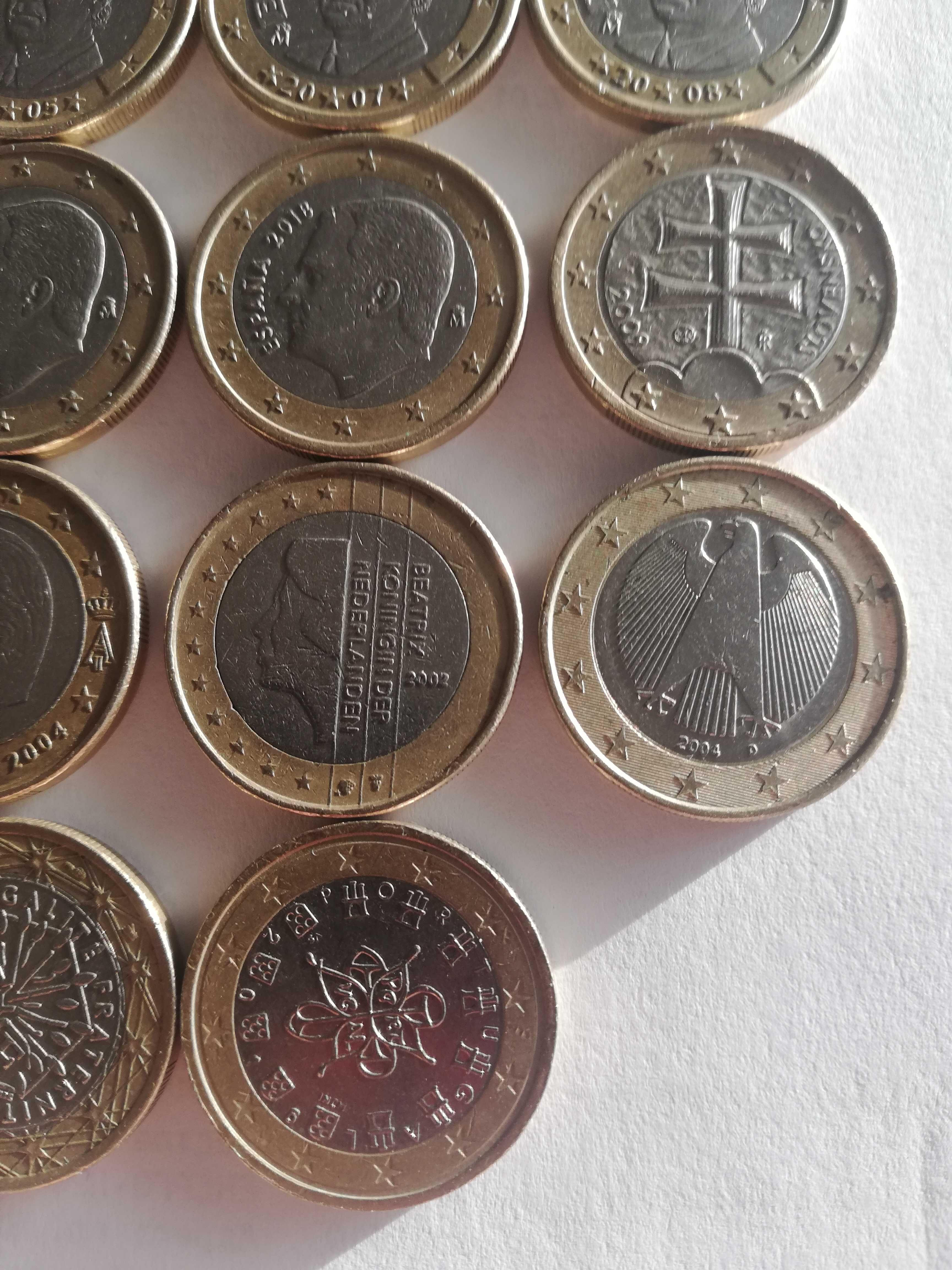 лот от 23 монети от 1 евро