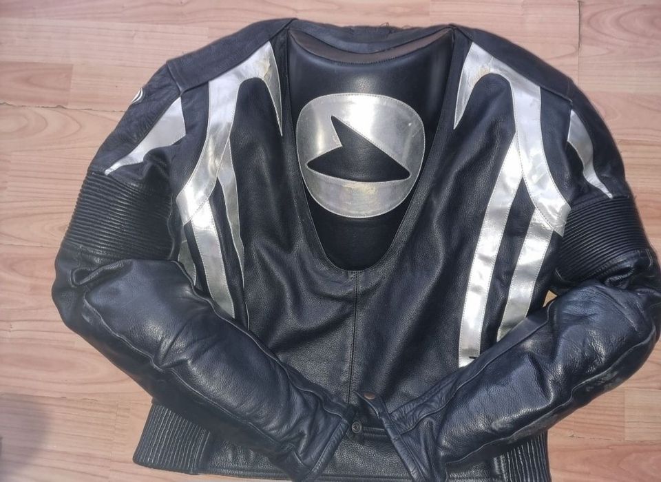 Geaca moto Ross piele protectii, cocoasa, marime L