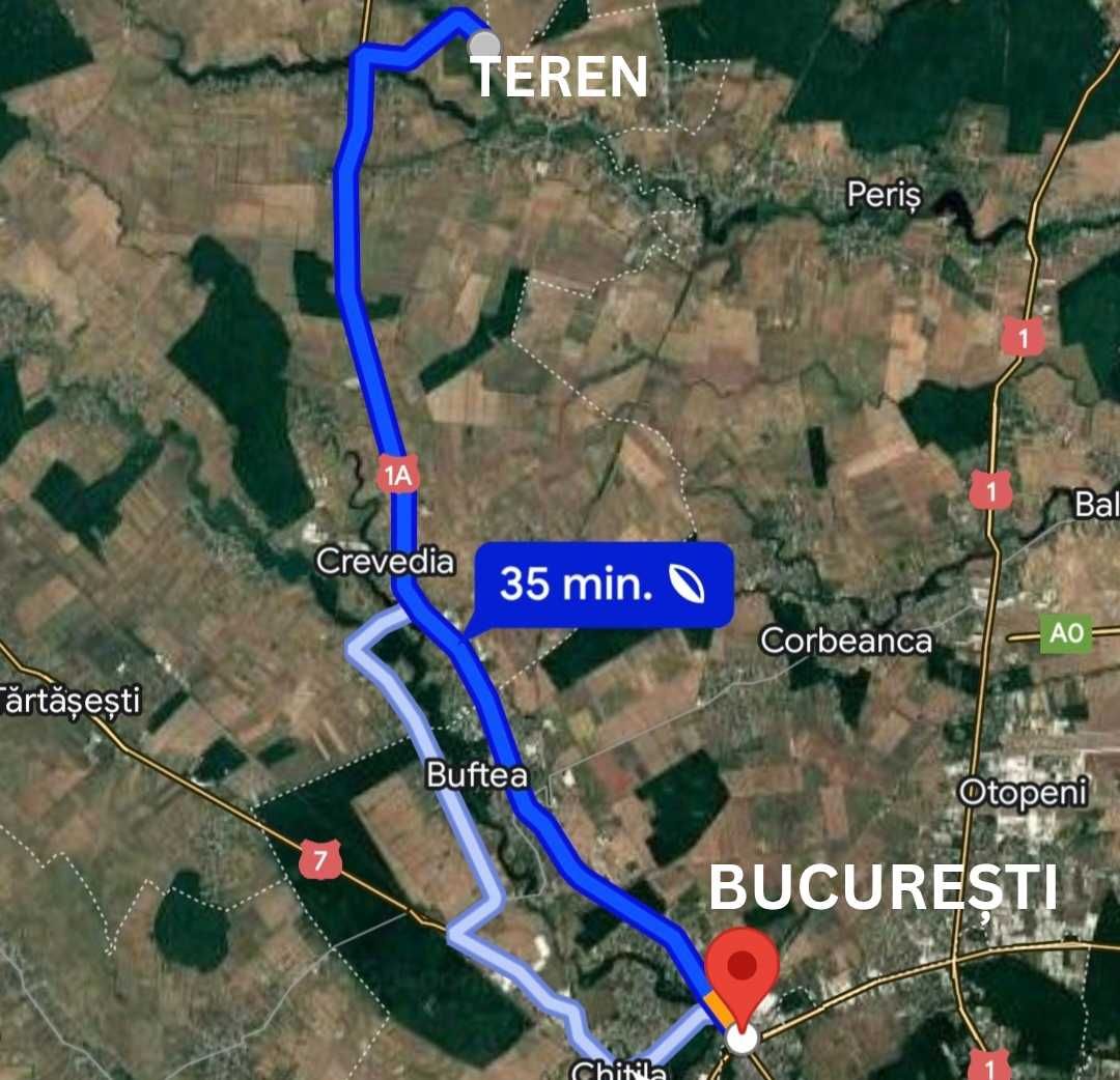 Teren Intravilan Butimanu la 3 minute de National Golf & Country Club