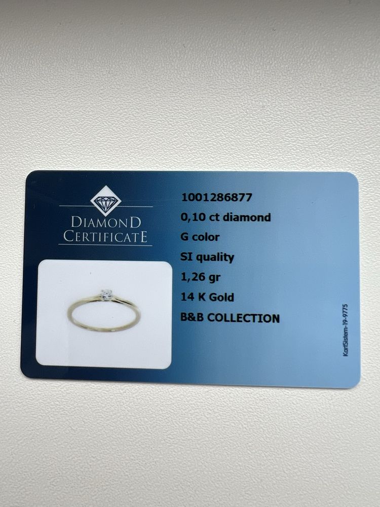Inel cu diamant 0,10 ct