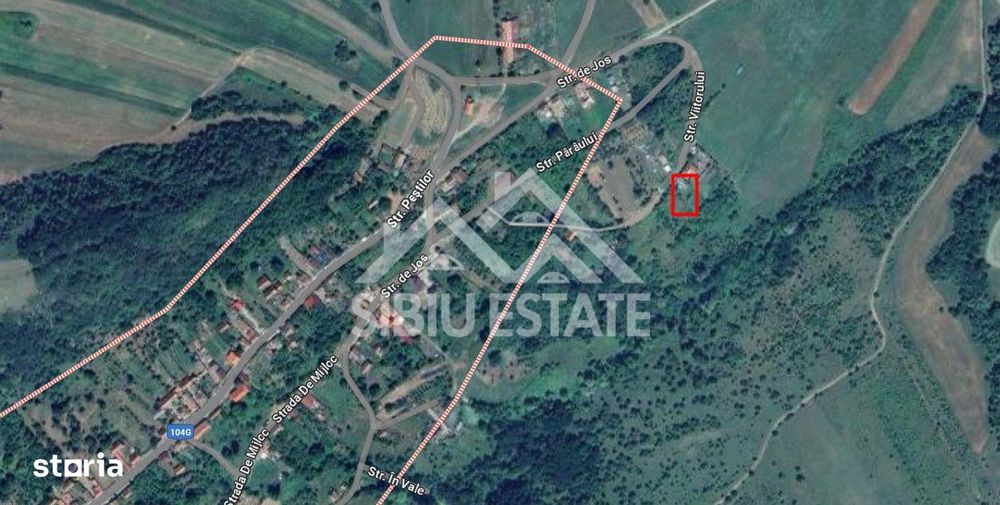 Teren constructii casa/cabana 2000 mp Valea Hrtibaciului Nucet