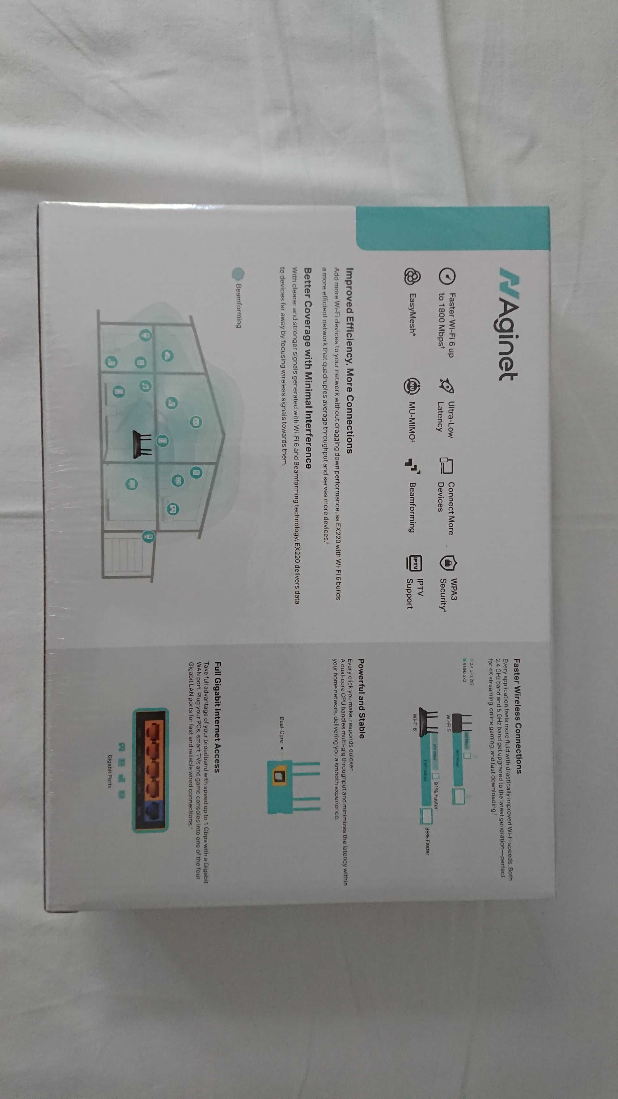 Рутер TP LINK EX220 AX1800 WIFI 6