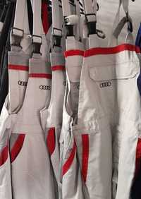 Salopeta AUDI, pantaloni cu bretele Kubler, mărimea 44 sau S unisex