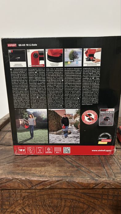 Einhell dispozitiv de insamantat si imprastiat ingrasamant