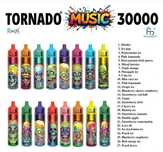 Vape TORNADO MUSIC 30000 pufuri - USB C