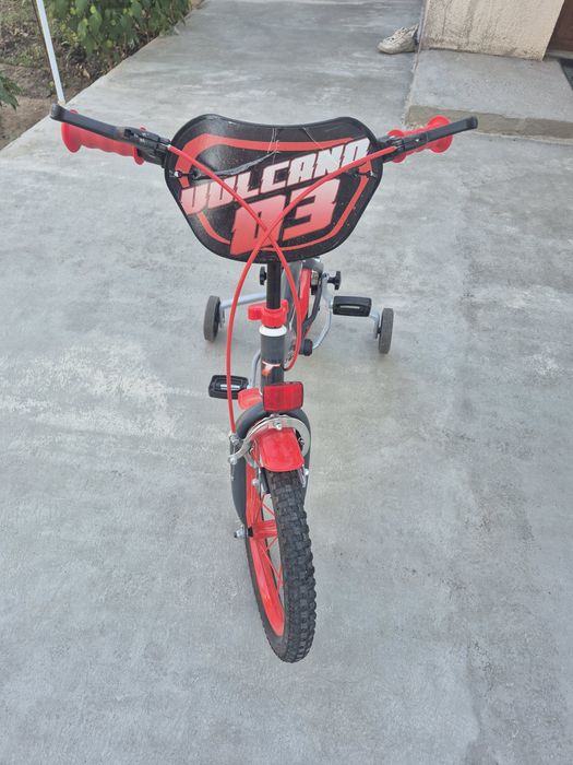 Bicicletă copii Vulcano 03 cu roți ajutătoare 14”