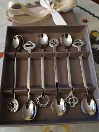 Set de 6 lingurițe argintate marca Sambonet - rezervate