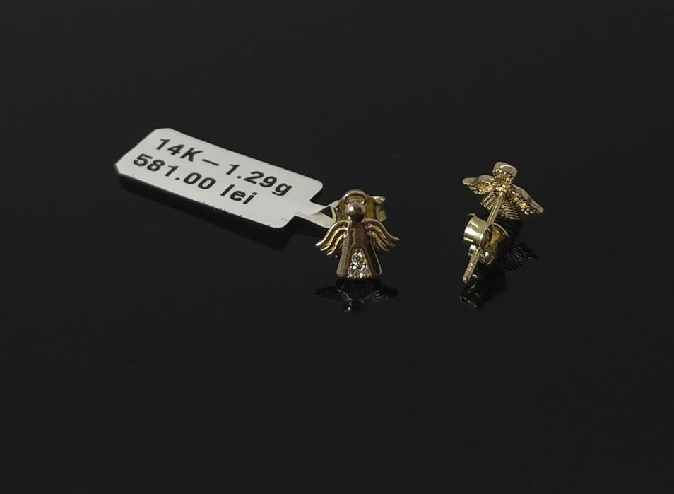 Cercei aur 14k 1.29gr