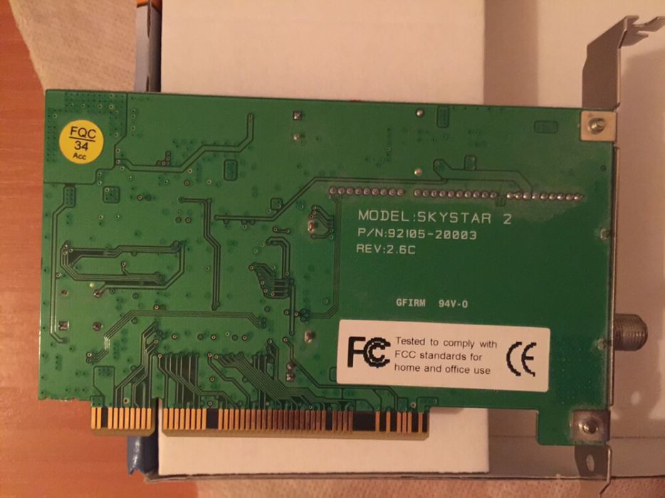 Skystar 2 PCI modul-placa de receptie satelit pentru PC