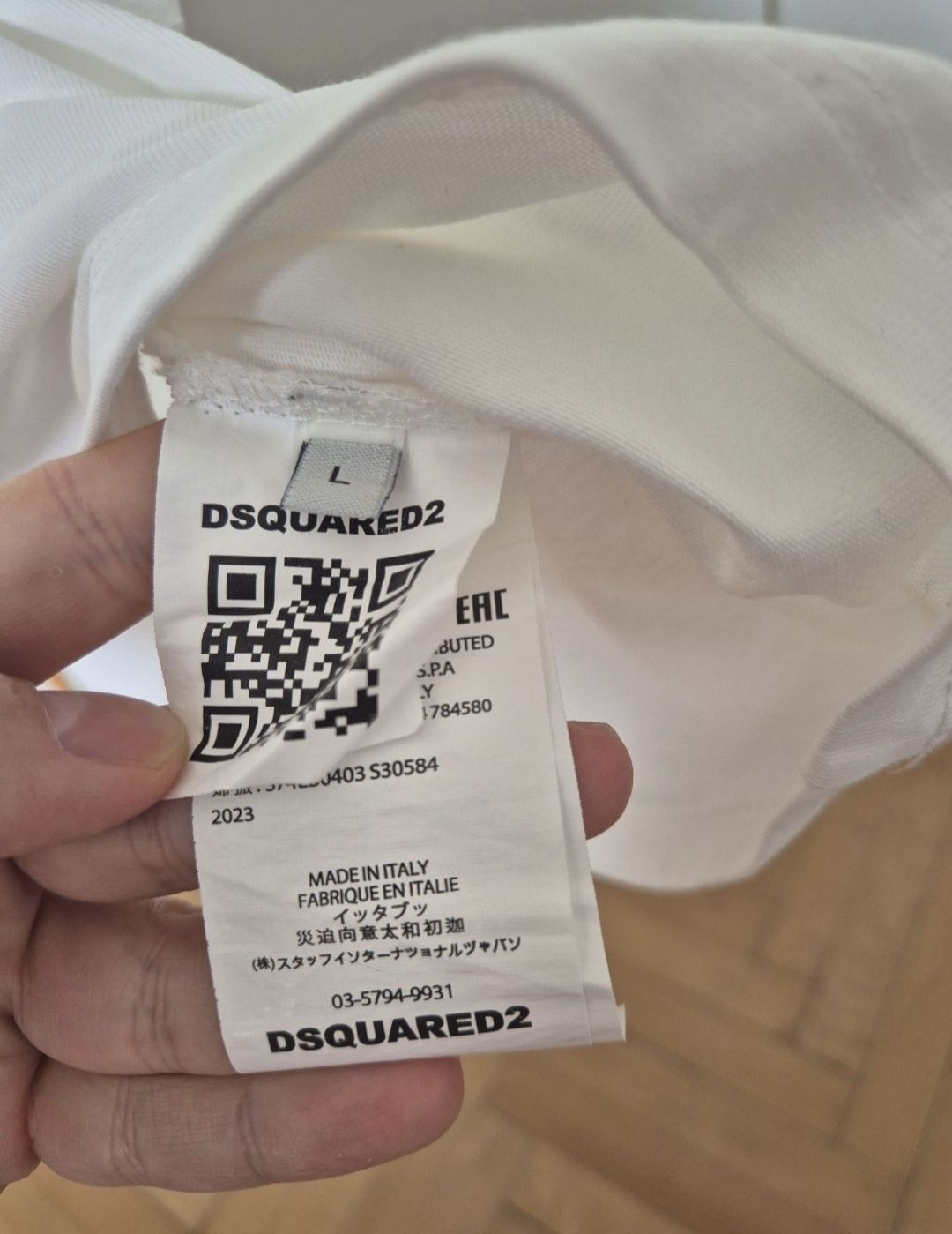 НАМАЛЕНИЕ! Оригинална мъжка тениска Dsquared - Размер Л