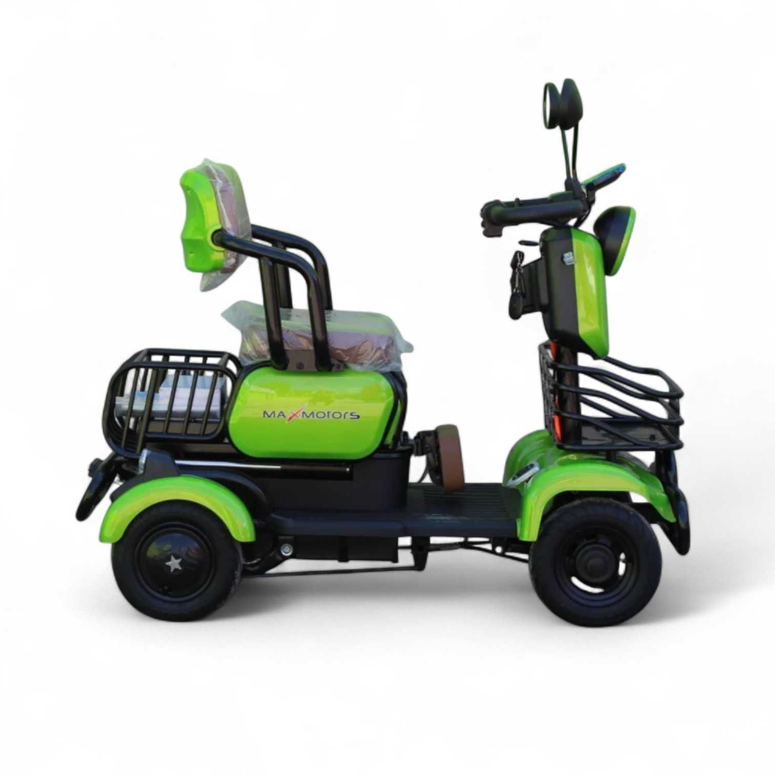 Електрическа триместна четириколка MaxMotors Х4 1500W - GREEN
