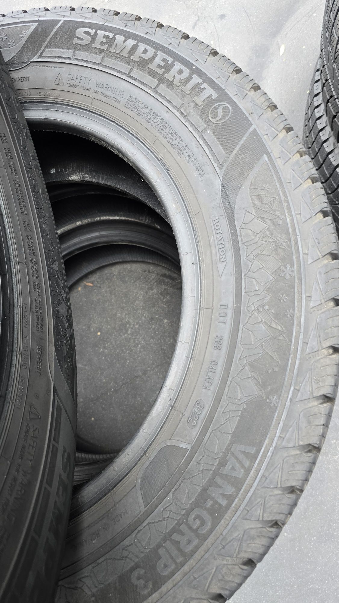4 anvelope iarnă Semperit 195/75/16 C